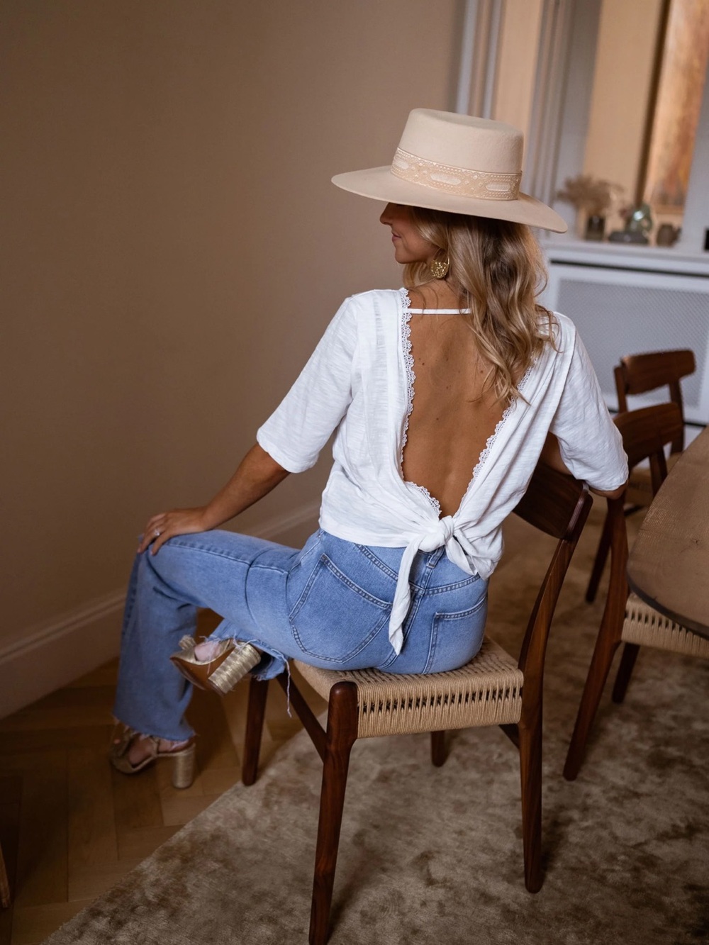 Easy Clothing -White Nola shirt - Picture 8 of 12